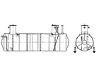 80112-20: Резервуар стальной горизонтальный цилиндрический  ЕП-40