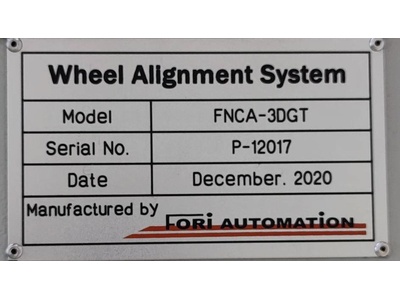 85807-22: Устройство для измерений углов установки колес автомобилей FORI FNCA-3DGT