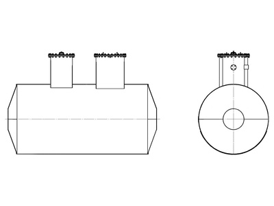 90090-23: Резервуар горизонтальный стальной РГСП-10