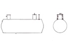 79118-20: Резервуар стальной горизонтальный цилиндрический подземный РГСП-63