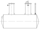 90982-24: Резервуар стальной горизонтальный цилиндрический ЕП-16-2000-1600-2-Н-УХЛ1