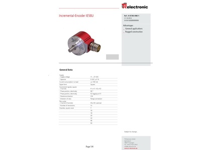 61562-15: Преобразователи угловых перемещений IE58, IH58