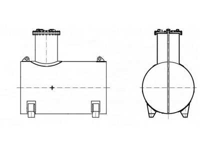 87663-22: Резервуар стальной горизонтальный цилиндрический РГС-6