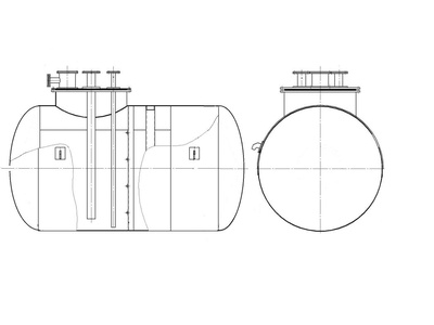 85162-22: Резервуар стальной горизонтальный цилиндрический РГС-7