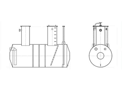 80120-20: Резервуары стальные горизонтальные цилиндрические  РГС мод. РГС-8, РГС-12,5 РГС-16, РГС-40