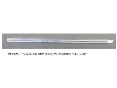 89612-23: Пипетки прямые стеклянные (типа Сали) 