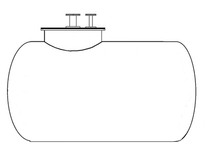 90144-23: Резервуар стальной горизонтальный цилиндрический РГС-8
