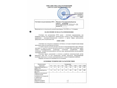 14489-08: Счетчики газа ротационные RVG