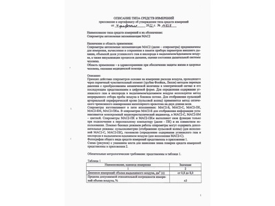 86006-22: Спирометры автономные запоминающие МАС2