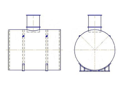 92582-24: Резервуары стальные горизонтальные цилиндрические РГС-25