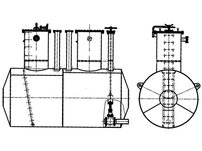 80833-20: Резервуар стальной горизонтальный цилиндрический  РГС-12,5